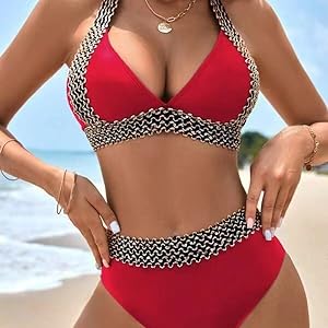 aizscvu women''s sexy high waist swimsuit 2 piece