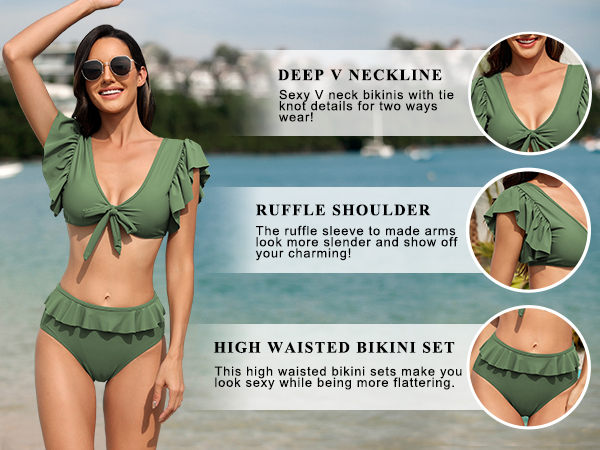 Push Up Two Piece Bathing Suits