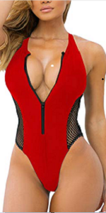 zipper swimsuit