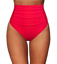 high waist bikini bottom tummy control swim bottom retro bathing suit bottom