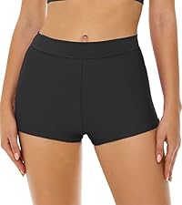 High Waist Swim Shorts