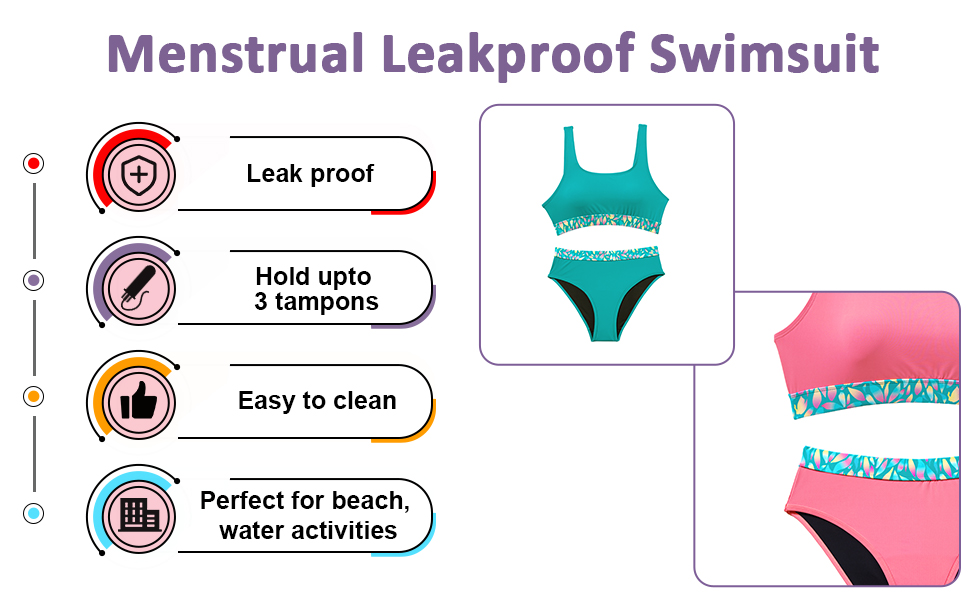 bathing suit period teens period bathing suit teen teen period swimsuit menstrual swimwear 