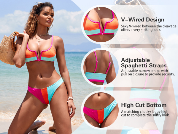 colorblock bikini