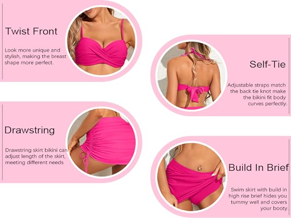 pink swimsuit for women