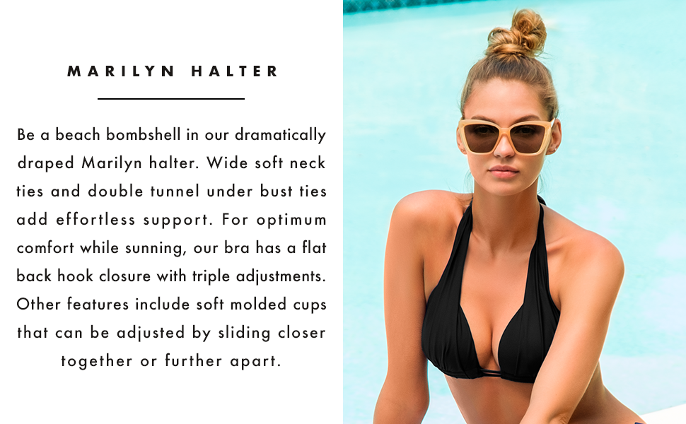 Sunsets Marilyn Halter in Black.