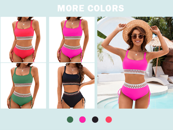 Full Coverage Scoop Neck Bathing Suit