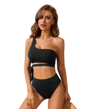 One Shoulder High Waisted Bikini