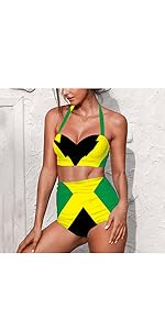 Jamaica Flag Women Bikini Set