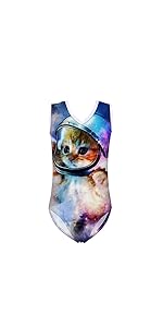 Cat One Piece Swimsuit for Girls