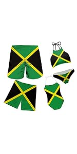 Jamaica Flag Family Matching Swimwear