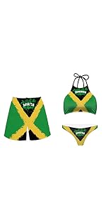 Jamaica Flag Couple Swimsuit