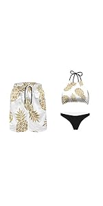 Pineapple Couple Swimsuits