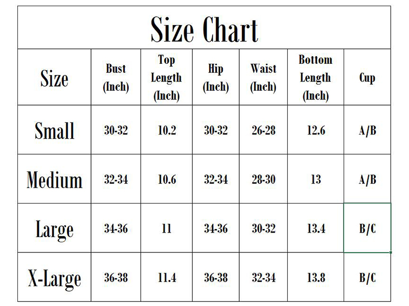 Sporlike size chart