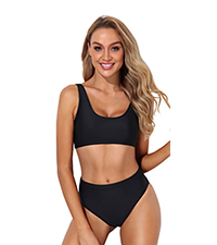 Sporty Scoop Neck Bikini