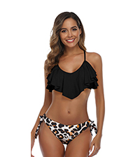 Ruffle Side Tie Bikini