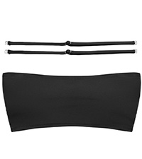 bandeau bikini top with removeable straps