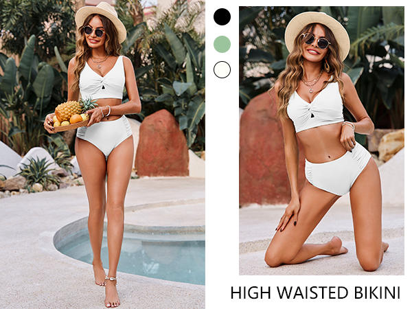 high waisted swimsuits for women