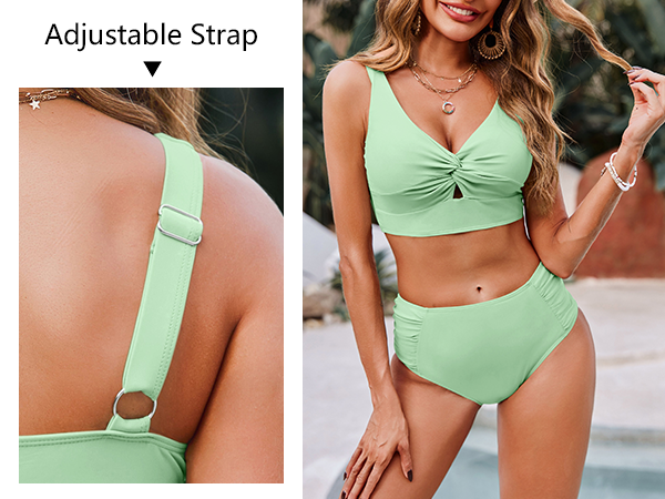 high waisted swimsuit