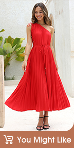 One Shoulder Maxi Dresses Casual Sundress Women&#39;s Summer Dresses Cocktail Dresses For Women