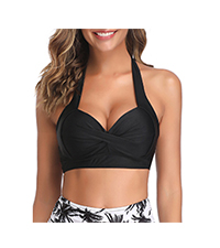 Halter Push Up Bikini Top