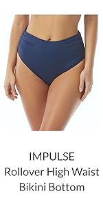 Impulse Rollover High Waist Bikini Bottom