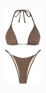 bikinis for women halter tie two piece swimsuits