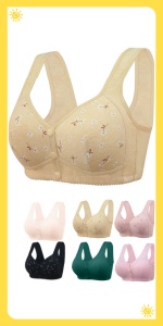 Daisy Bras for Older Women 2024 Front Closure