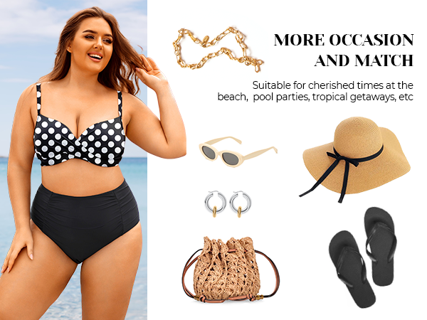 plus size push up bikini set