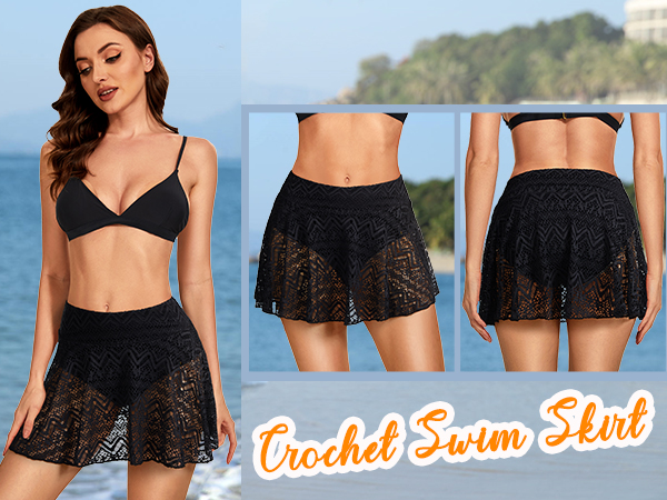 crochet swim skirt