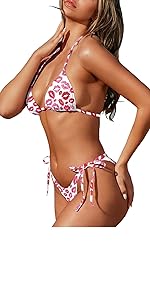 kiss lips bikini set