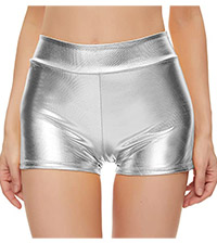 Metallic Rave Shorts