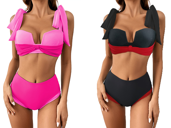 Women push up two piece swimsuit