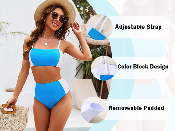 Sports Tummy Control Bathing Suit for Teens Girls