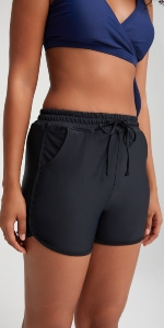 black cheeky shorts