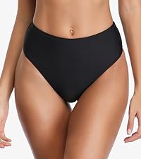 High Cut High Waisted Bikini Bottom