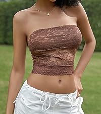 women lace tube tops