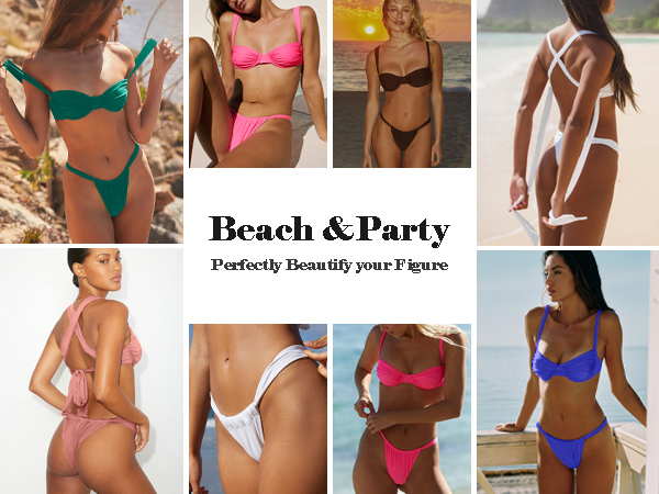 Supportive padded of women bikinis