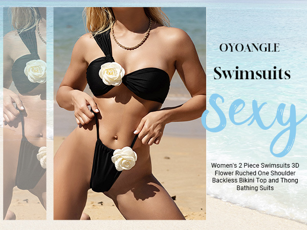 Women''s  3D Flower Swimsuits