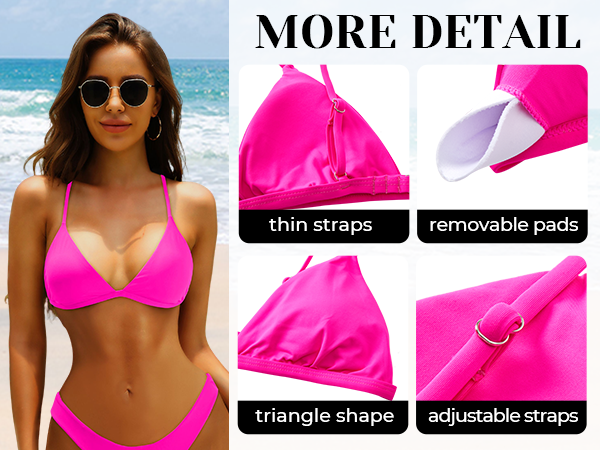 swim suits bikini tops too breast bra size style padded push trianglar adjustable v neck sexy cute