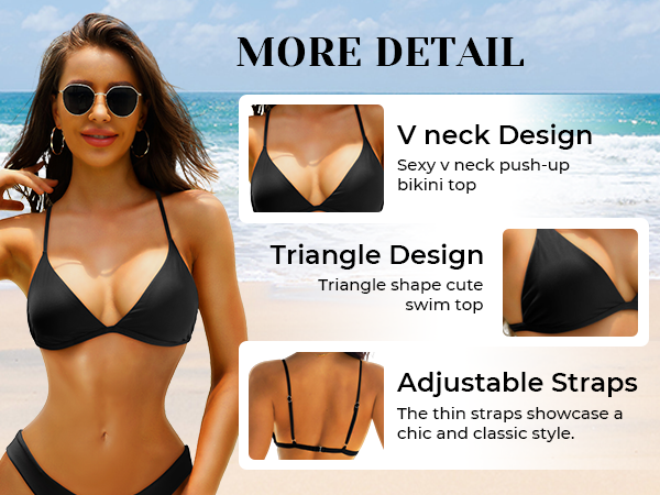 tops too breast bra size style padded push trianglar adjustable v neck sexy cute retro vintage