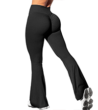 flared leggings gym scrunch butt lift yoga pants