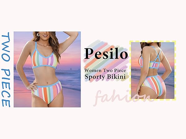 sporty bikini sets for women