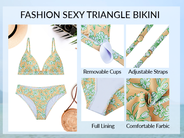 fashion sexy triangle bikini