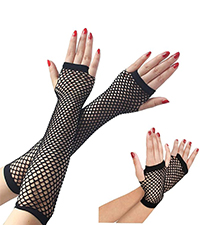 fishnet gloves