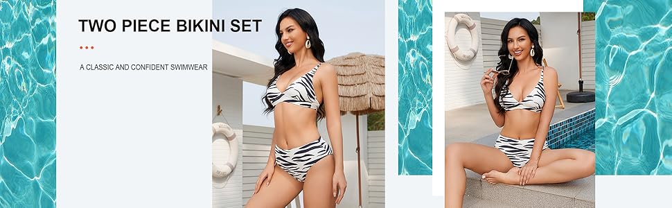 zebra bikini sets