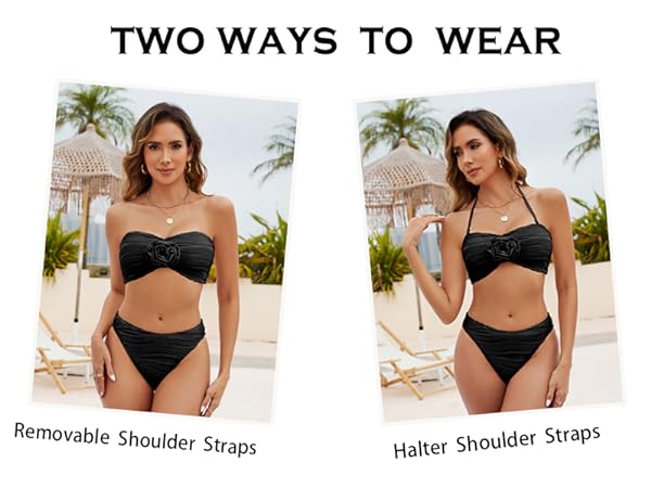 Detachable halter Tie Allows for Versatile Wear