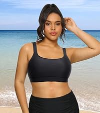 Plus Sports Bra Bikini Top