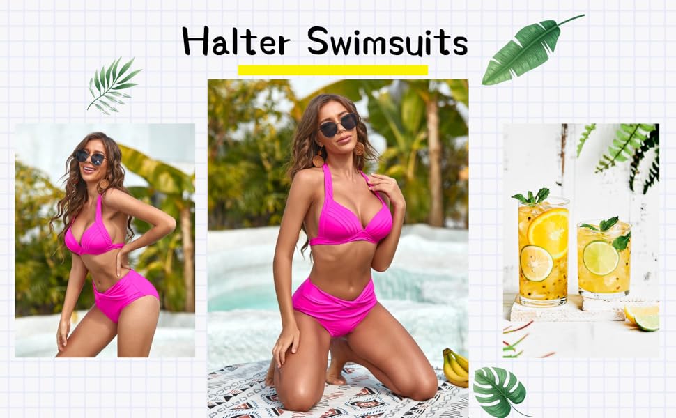 halter swimsuits