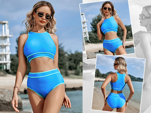 Athletic Two-Piece Swimsuits