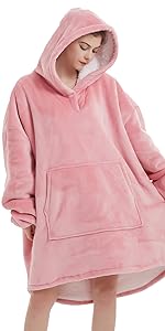 NAFLEAP Wearable Blanket Hoodie for Adult